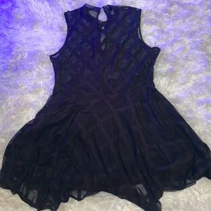 Mesh Black Dress